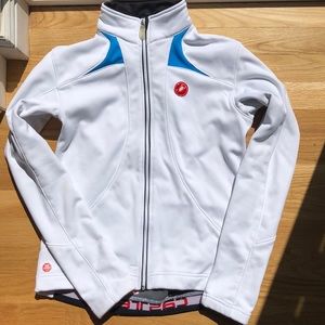 Woman Castelli White Cycling Jersey/ Jacket - S